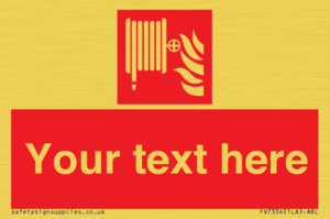 Custom Fire hose reel Sign